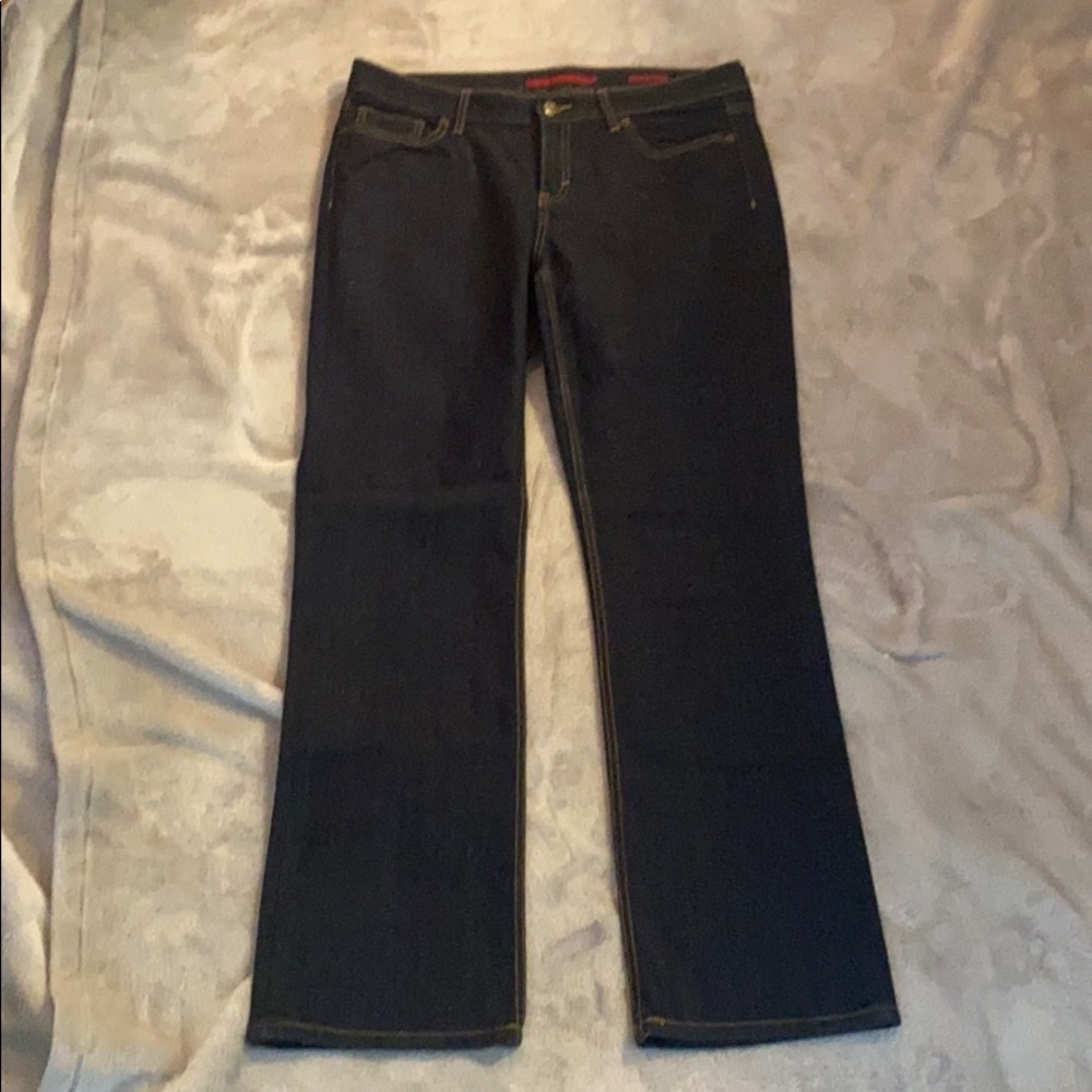 Banana Republic Skinny Bootcut dark wash denim